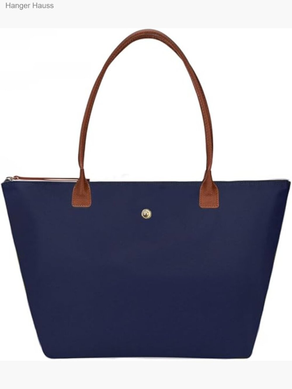 Foldable Nylon Tote Bag, Lightweight Shoulder Purse, Spacious Hobo for Work